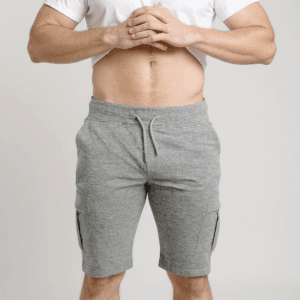 Short Cargo Gris - Coton pur